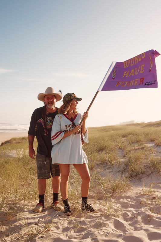Oversized Mermaid Faded T-Shirt