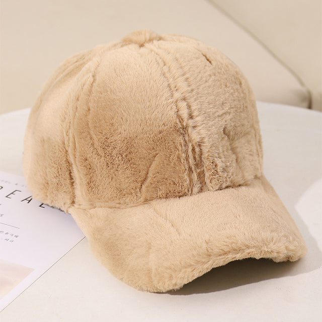 Plush Winter Baseball Caps for Men and Women