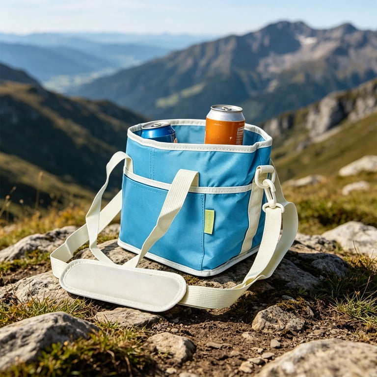 Portable Picnic Holder with Bottle Compartment