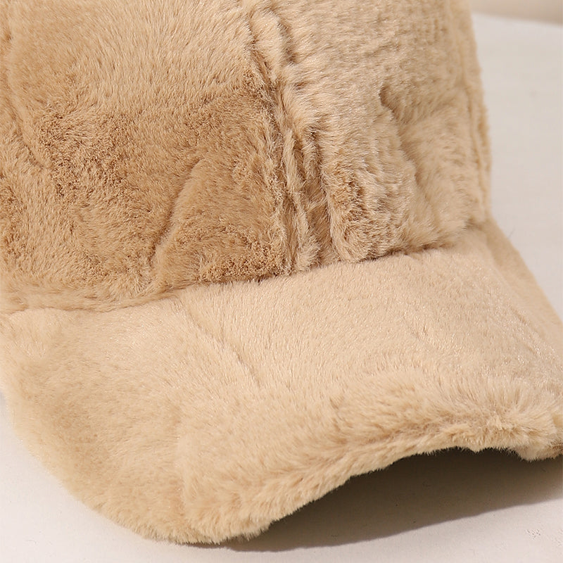 Plush Winter Baseball Caps for Men and Women