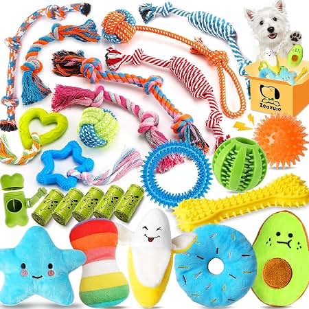 12-Piece Durable Pet Rope Toys Set for Dogs