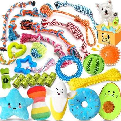 12-Piece Durable Pet Rope Toys Set for Dogs