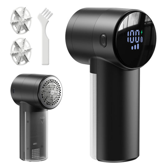 Renew Rechargeable Fabric Shaver - Digital Display Lint Remover