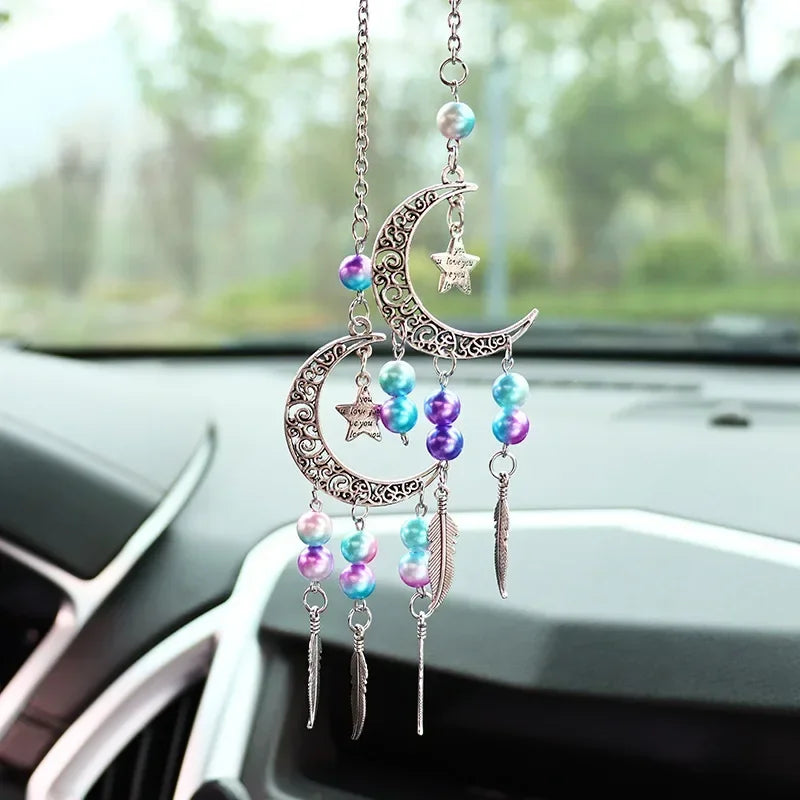 Creative Feather Car Pendant - Interior Decoration
