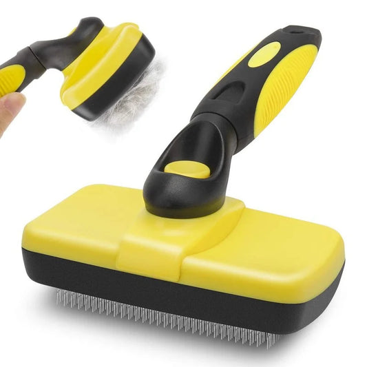 Self-Cleaning Pet Grooming Brush - De-Shedding Tool