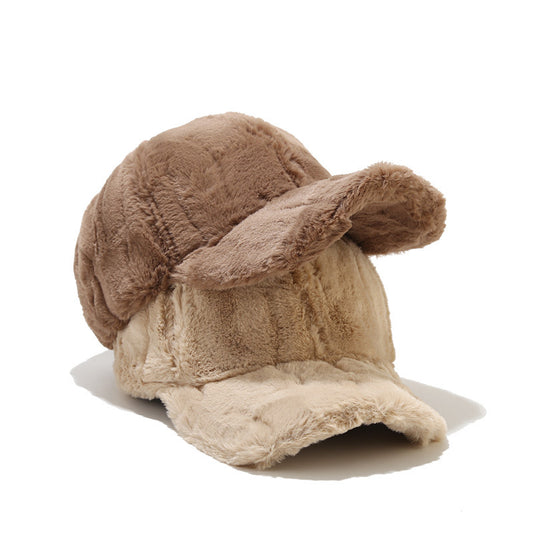Plush Winter Baseball Caps for Men and Women
