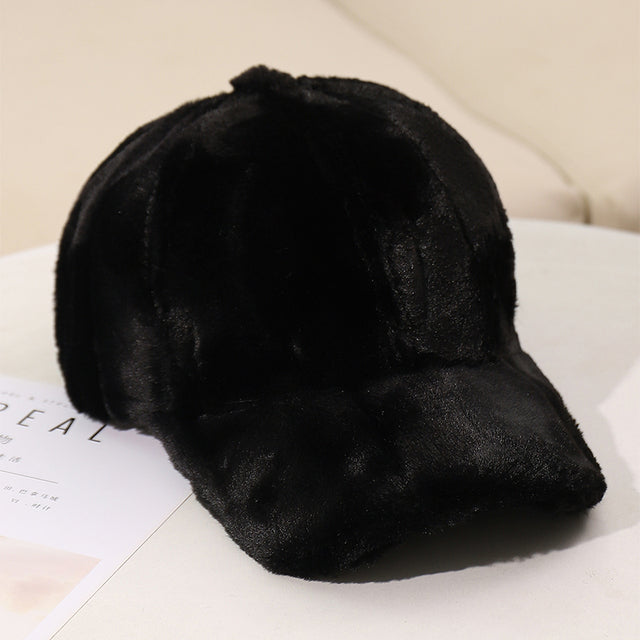 Plush Winter Baseball Caps for Men and Women